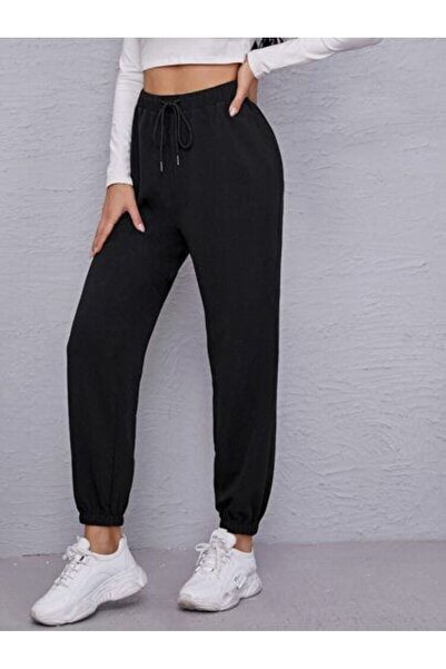 JustBS CRNE ŽENSKE ZIMNJE GUMENE PONJKE ZA TRENING S Čupkani materijal