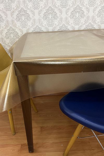 Pimula home Τραπεζομάντιλο από λαδόπανο με ασημί διάφανο PVC_001