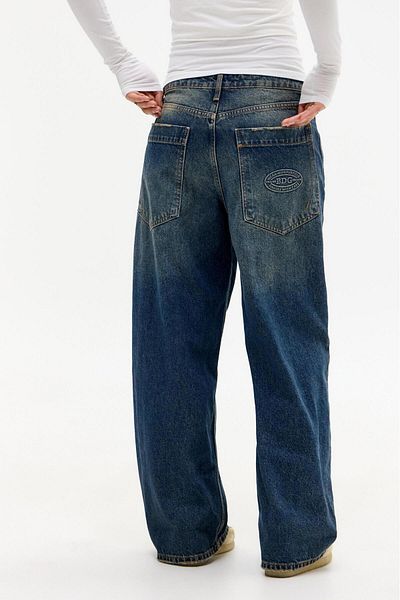 september island Vinatge Blue Baggy Boyfriend Baggy Jeans