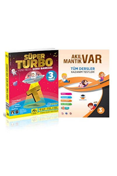 MODEL EĞİTİM YAYINCILIK 3.Sınıf Süper Turbo Soru Bankası Ve Akıl Var Mantık V...