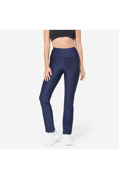 Decathlon Domyos Women's Fitness Leggings - Straight Cut - Navy Blue