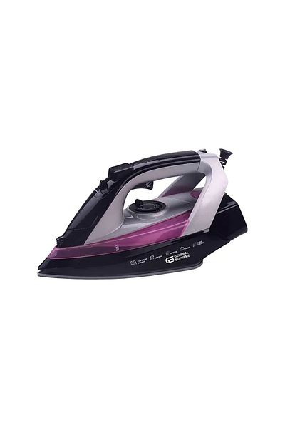 General Supreme Steam Iron, Ceramic Soleplate, Self Cleaning, 2200W purple