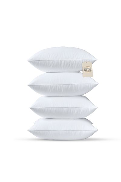 Hotel Linen Klub 4-Piece Microfiber Cushion Filler, 400 grams Hollowfiber Filling , 40 x 40cm