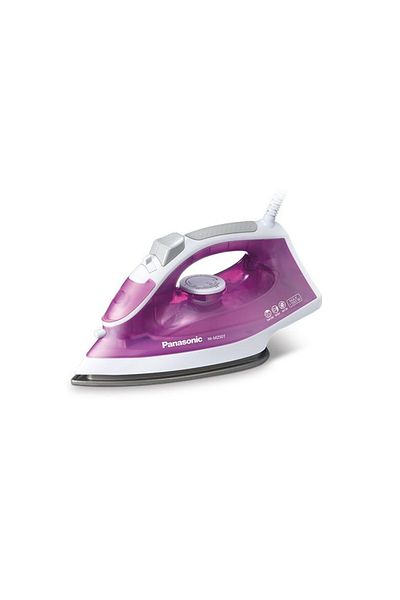 PANASONIC Steam Iron, Titanium Plate, 1550W, White/Pink,NIM250TPTH