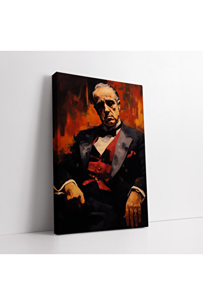 KOSS Dijital Pictură decorativă pe pânză a filmului The Godfather, Don Vito Corleone, pentru birou, pictură a actorului Marlon Brando