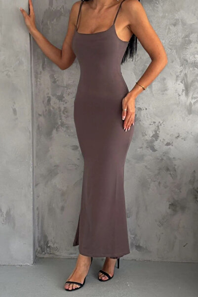 Swana Rochie model pește cu cuier din țesătură nisipoasă-Antracit