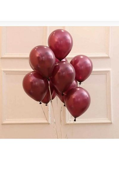Deniz Party Store Burgundy Latex Balloon Set of 10