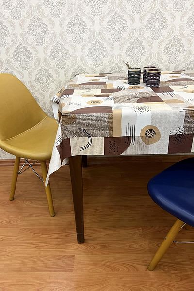 Pimula home Покривка за маса с мушама на базата на PVC влакна, която се пере_1175