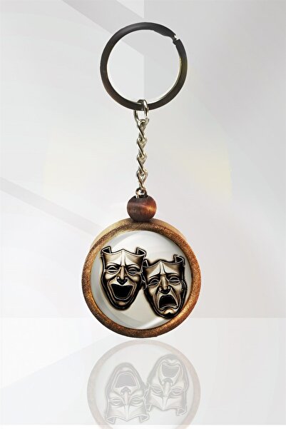 Tahtakolik Theater Icon Wooden Keychain Single Size
