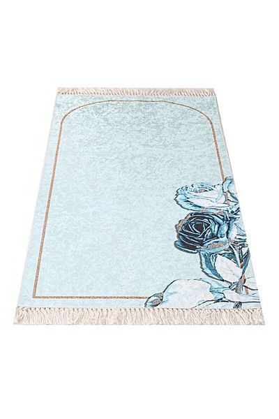 İkranur Gift Prayer Rug Serinsu Blue 65x115 Cm - 320 Gr