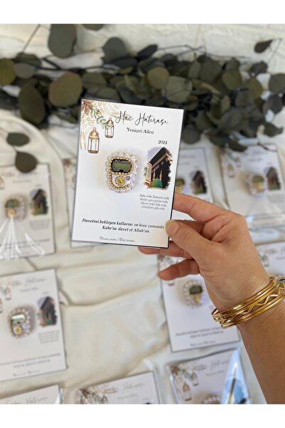 LAYLAEVENTS Hediyelik Hac,umre,bebek Mevlid Taşlı Zikirmatik 10 Lu Paket