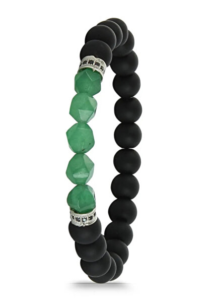 Forentina Green Natural Stone Men's Bracelet Ps1844