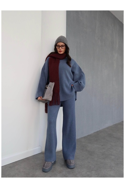 ESRAHELVACI Σετ παντελόνι πουλόβερ Oversize Knitwear