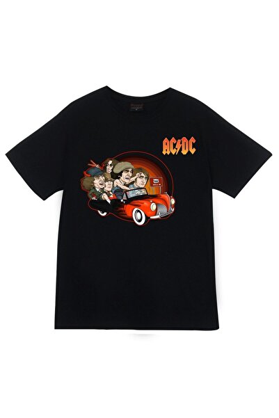 fame-stoned AC-DC Štampano T-shirt