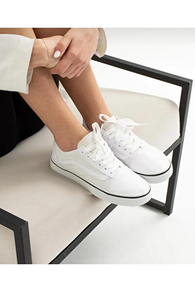 homiro Унісекс білі спортивні кросівки - на шнурівці