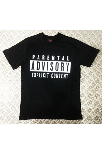 fame-stoned Parental Advısory Baskılı T-shirt