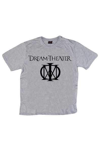 fame-stoned Μπλουζάκι Dream Theater Printed Unisex 100% Cotton Grey T-shirt