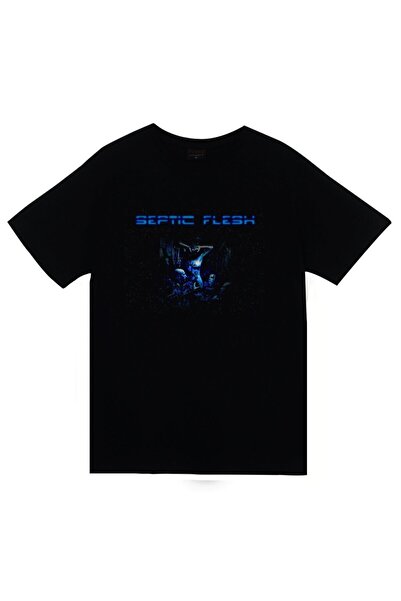 fame-stoned Septicflesh majica sa printom, unisex, 100% pamuk, crna