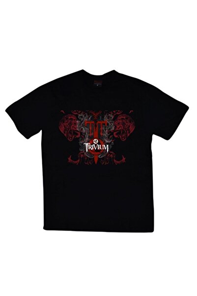 fame-stoned Trivium Štampano Unisex 100% pamuk Crna T-shirt
