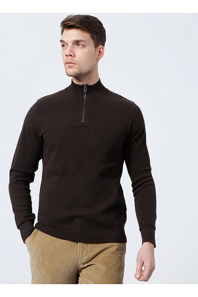 Dockers Ανδρικό πουλόβερ με φερμουάρ Standart Fit Neutrals A1106-0004