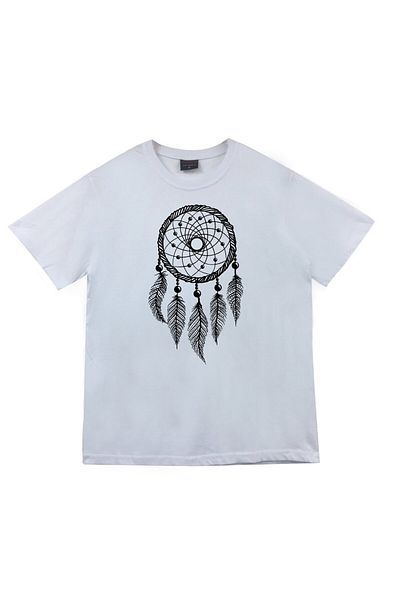 fame-stoned Λευκό μπλουζάκι Unisex