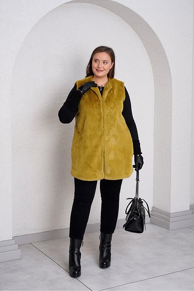 Büyük Moda Faux Fur Vest