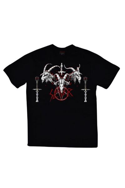 fame-stoned Slayer Štampano Unisex 100% pamuk Crna T-shirt
