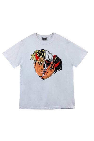 fame-stoned Xxxtentacion Printed Unisex 100% βαμβακερό λευκό μπλουζάκι