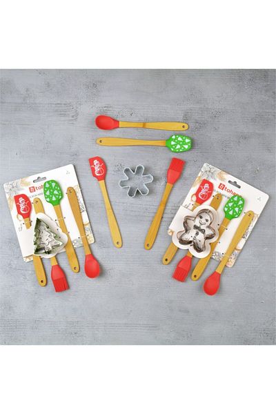 Tohana New Year Silicone Kitchen Spatula Set