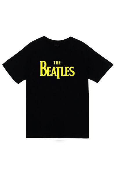 fame-stoned The Beatles Štampano Unisex 100% pamuk Crna T-shirt