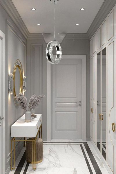 Fer Avize Işıl Chrome Modern - Chandelier Single Living Room Kitchen Room Doorway