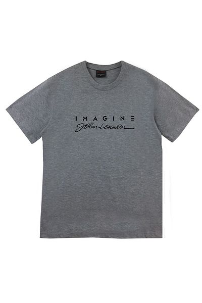 fame-stoned Μπλουζάκι The Beatles Printed Unisex 100% Cotton Grey T-shirt