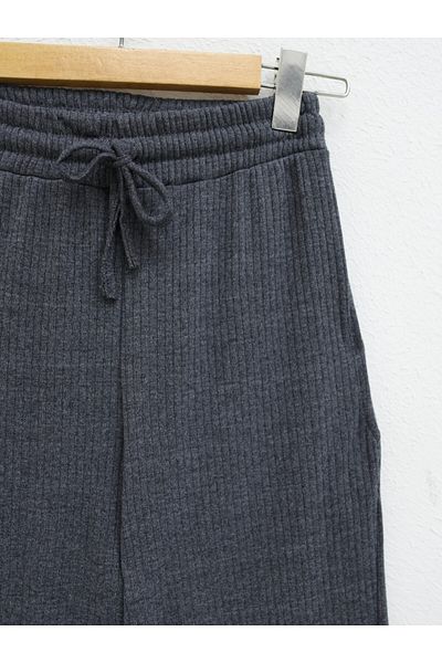 Modamorfo Smoked Viscose Trousers - Lace up Waist and Pockets