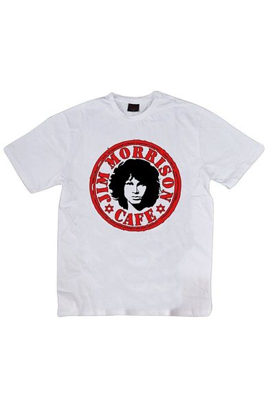 fame-stoned The Doors Printed Unisex 100% βαμβακερό λευκό μπλουζάκι