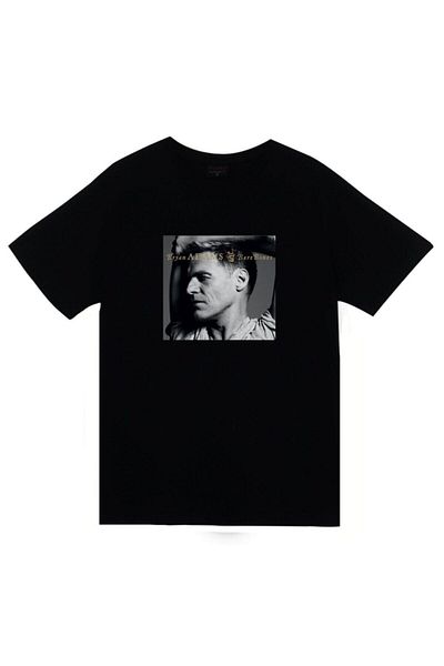 fame-stoned Tricou negru unisex 100% bumbac cu imprimeu Bryan Adams
