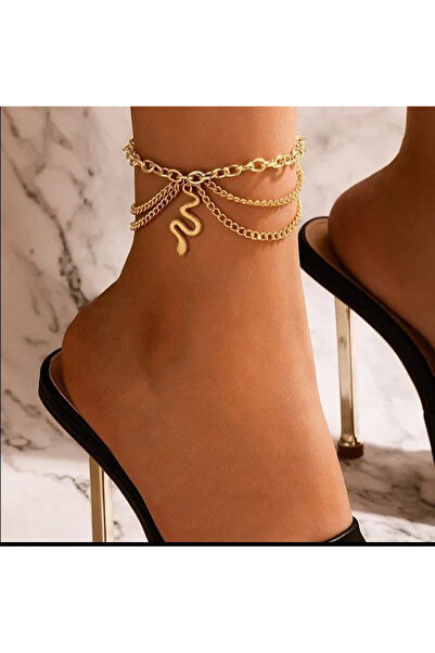 Shiklik MODA Snake Model Foot Anklet with Chain to Enhance Your Elegance
