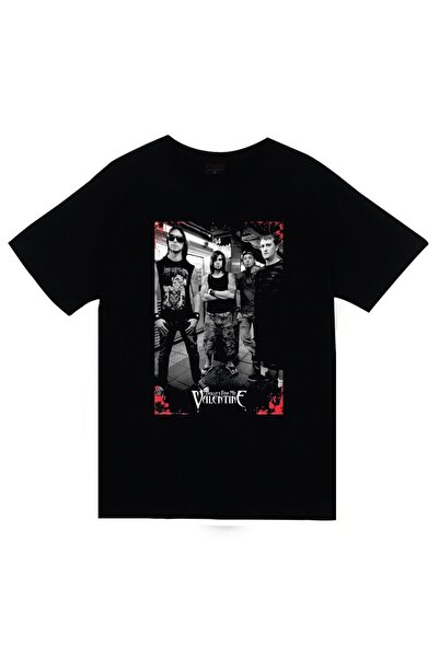 fame-stoned Bullet For My Valentine Štampano Unisex 100% pamuk Crna T-shirt