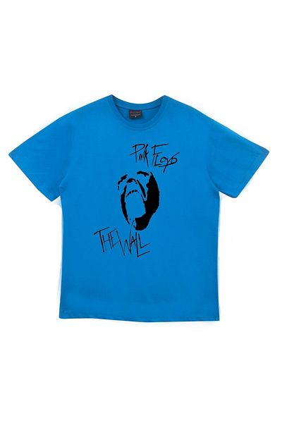 fame-stoned Μπλουζάκι με στάμπα Pink Floyd Unisex 100% Cotton Blue