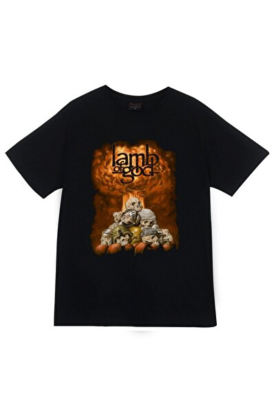 fame-stoned Lamb Of God majica sa printom, unisex, 100% pamuk, crna