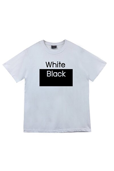 fame-stoned Μπλουζάκι Unisex White Off White Μαύρο με στάμπα