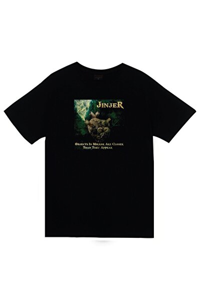 fame-stoned Jinjer Štampano Unisex 100% pamuk Crna T-shirt