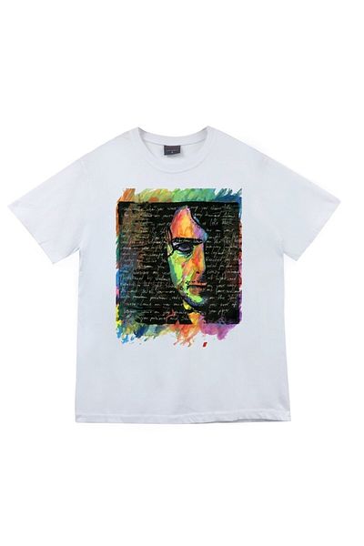 fame-stoned Μπλουζάκι με στάμπα Pink Floyd Unisex 100% βαμβακερό λευκό