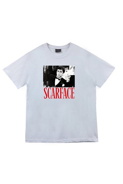 fame-stoned Μπλουζάκι με στάμπα Unisex 100% βαμβακερό λευκό