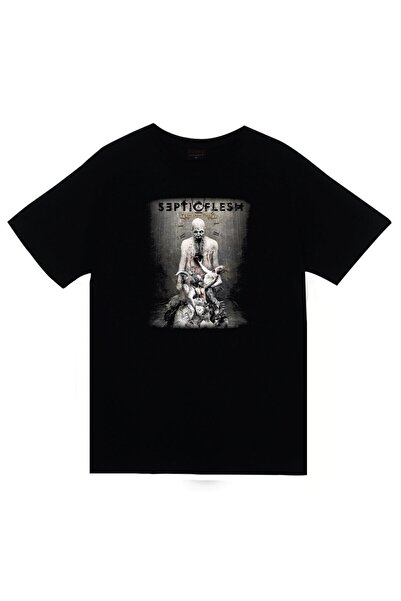 fame-stoned Septicflesh majica sa printom, unisex, 100% pamuk, crna