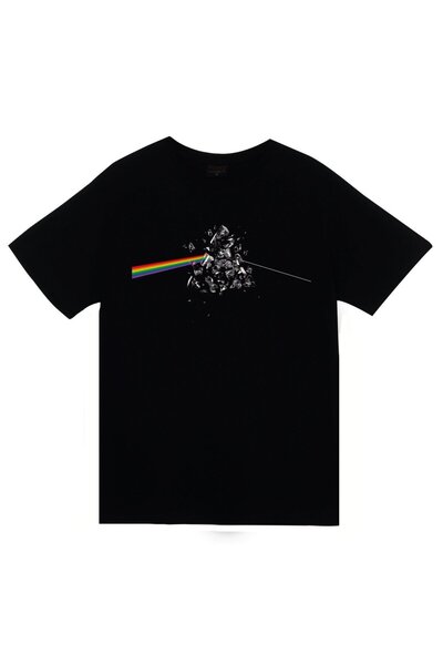 fame-stoned Pink Floyd Štampano Unisex 100% pamuk Crna T-shirt