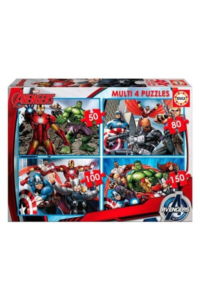 Educa Puzzle أحجية أفنجرز من إيدوكا، 50+80+100+150 قطعة