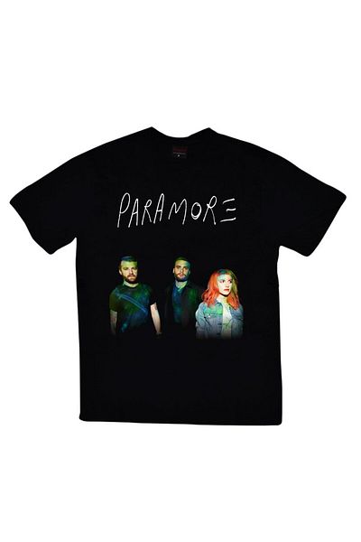 fame-stoned Унисекс тениска с щампа Paramore, 100% памук, черна