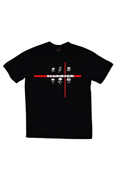 fame-stoned Rammstein Štampano Unisex 100% pamuk Crna T-shirt
