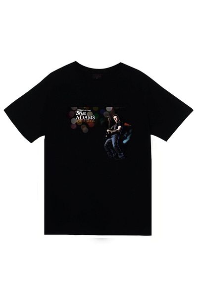 fame-stoned Tricou negru unisex 100% bumbac cu imprimeu Bryan Adams
