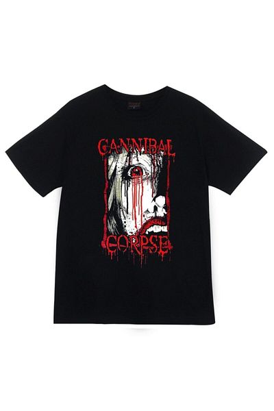 fame-stoned Μπλουζάκι Cannibal Corpse Printed Unisex 100% βαμβακερό μαύρο